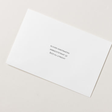 Envelop bedrukt met adres