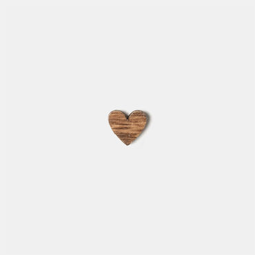 Houten mini-hart | donker | studiokuuk