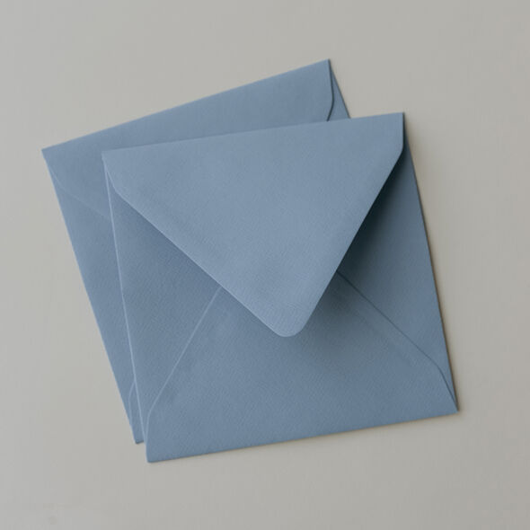 Envelop | babyblauw | vierkant | 14 x 14 cm | papicolor
