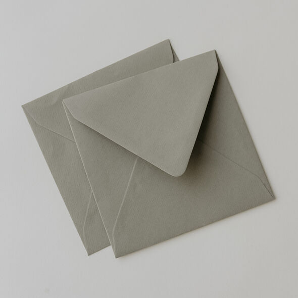 Envelop | muisgrijs | vierkant | 14 x 14 cm | papicolor