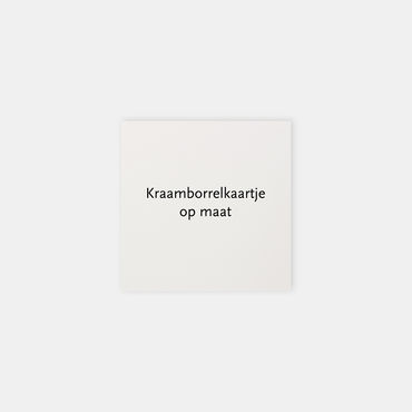 Uniek kraamborrelkaartje | ontwerp op maat