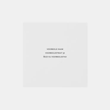 Speciale envelop bij geboortekaartje | adresbedrukking | diverse kleuren