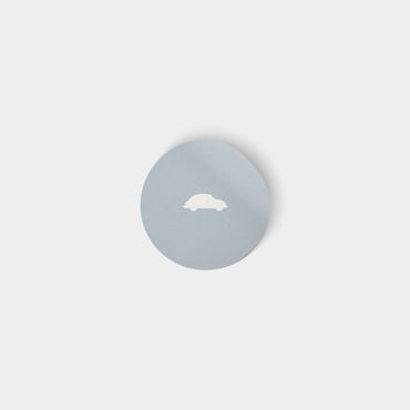 Sluitsticker | oudblauw | oldtimer, kever