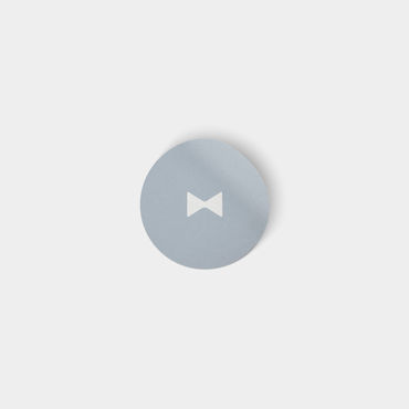 Sluitsticker | oudblauw | strik