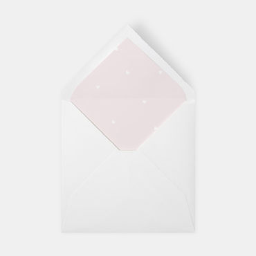 Voering | lief roze | patroon hartjes