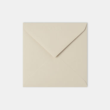Envelop zand | vierkant | 14 x 14 cm | studiokuuk